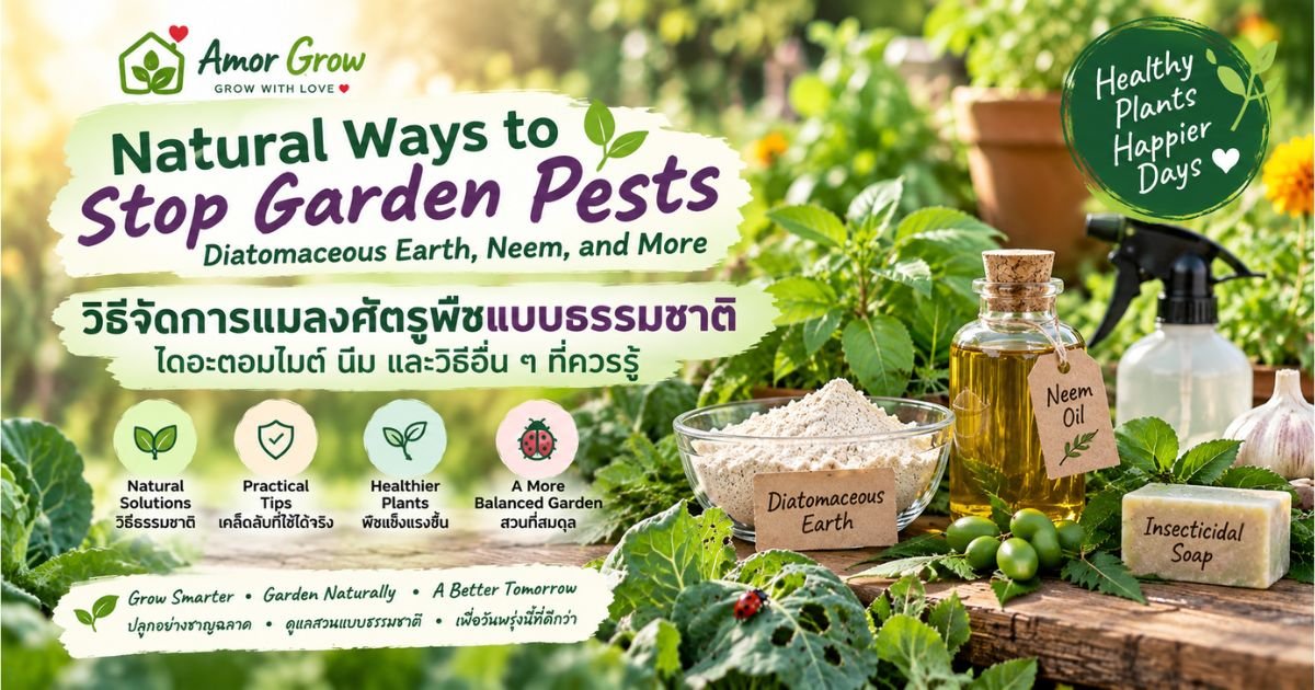 Natural Ways to Stop Garden Pests: Diatomaceous Earth, Neem, and More