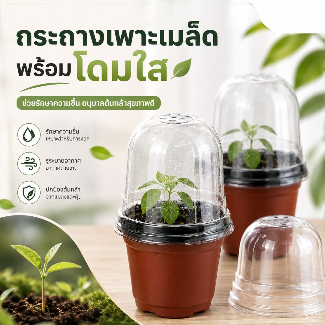 Seed Germination & Propagation Pot with Humidity Dome